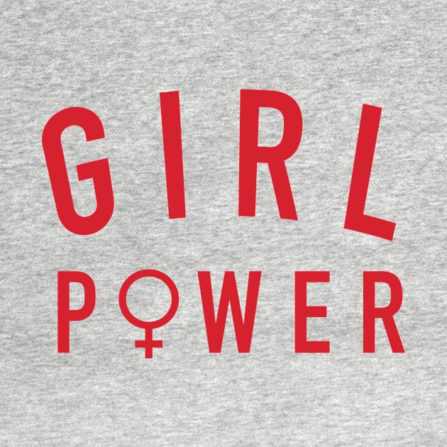 Girl Power Red - Feminist Inspired Apparel by societygear